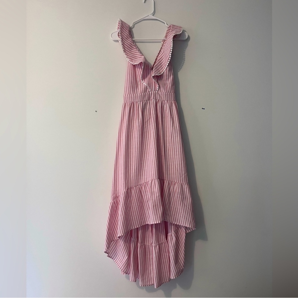Pink Striped Kids Dress